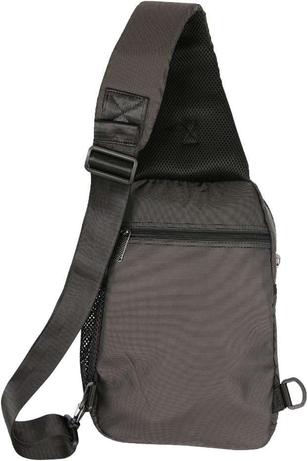 Sling Bag Chest Shoulder Backpack Crossbody Multipurpose Daypack For Men Women Black - Image 4
