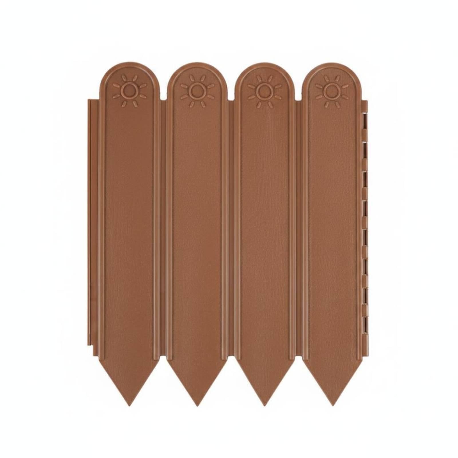Border Fence Flower Bed Border Flexible Decorative Garden Border for Yard Brown H22cm L2m Wallpaper Borders | Wallpaper & Accessories | Building & Hardwar-image-43
