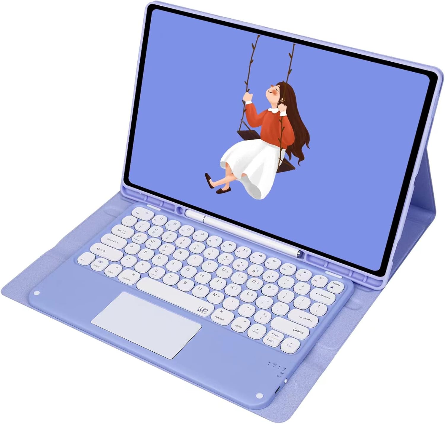 Keyboard Case for Samsung Galaxy Tab S7 FE/S7+/S7 Plus/S8