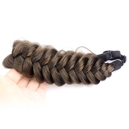 Messy Wide 2 Strands Synthetic Hair Braided Headband Classic Chunky
