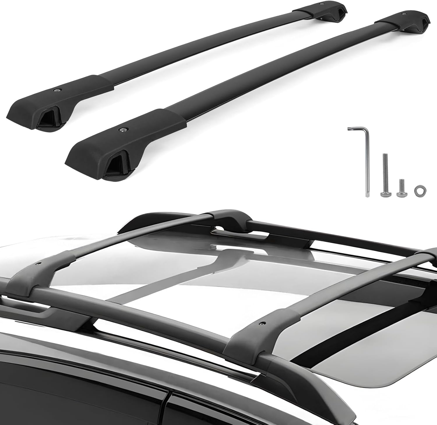 Roof Rack Cross Bars for 2013-2017 Subaru Crosstrek & 2012-2016 Impreza Accessories, 165lbs Aluminum Roof Rack Crossbars Storage for Bicycle, Kayak, Cargo Box, Cargo Carrier, Skiboard, Canoe