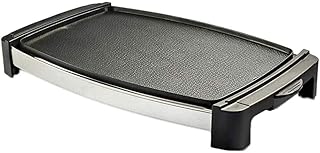 review 1800W Electric Teppanyaki Grill,Smokeless Non-stick Barbecue Machine,Grilled Meat Pan with Hot Plate,for Table Camping Outdoor Garden Grill BBQ Utensil