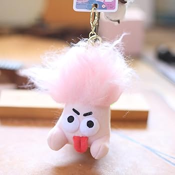 Amazon.co.jp: [LVTFCO] かわいい人形キーホルダー,髪付き人形