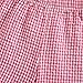 Kids Toddler Boys Girls Gingham Shorts Elastic Waist Plaid Loose Baggy Boxer Casual Summer Beach Bottoms (Red, 18-24 Months)