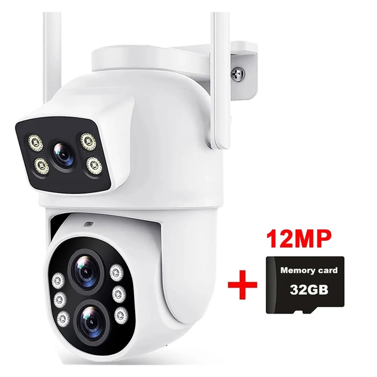 Caméra WiFi extérieure PTZ à Triple Objectif 6K