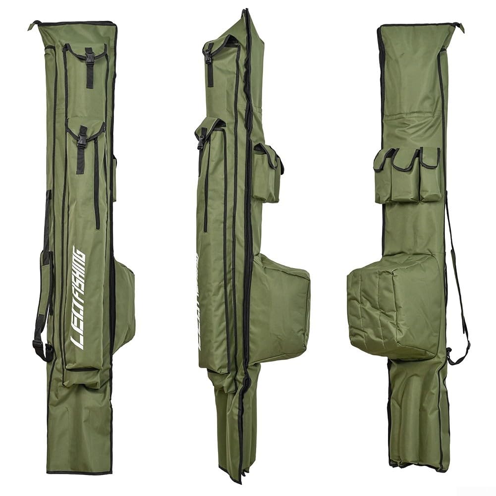 Bolsa de transporte para caña de pescar 1,75m 1,95m resistente al agua 1000D Oxford