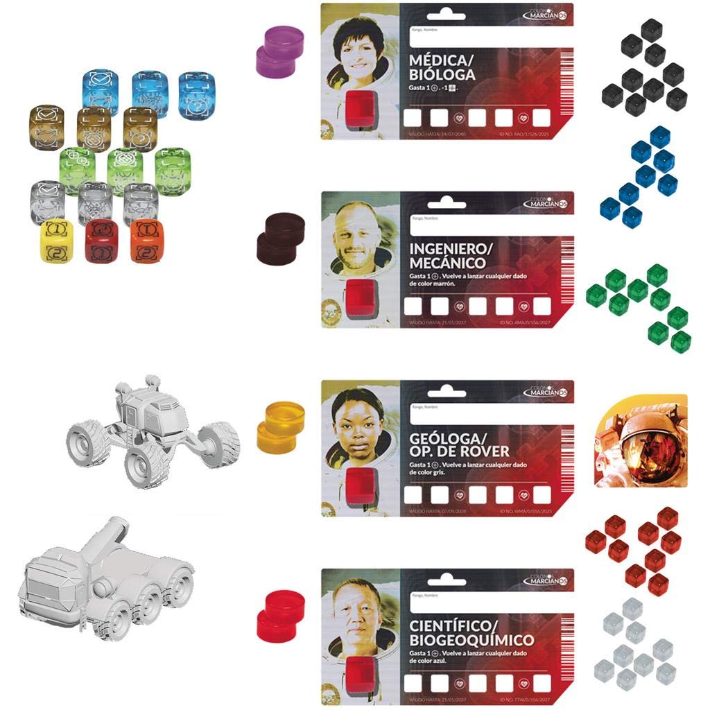 Edge Entertainment Table Set, Color (Colonos de Marte), Red - Image 3