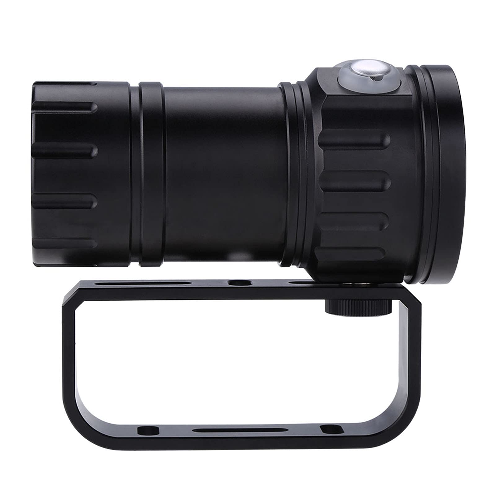 Torcia per fotografia subacquea da 80 m a LED da 3,7 V 28800 Lm con supporto per staffa