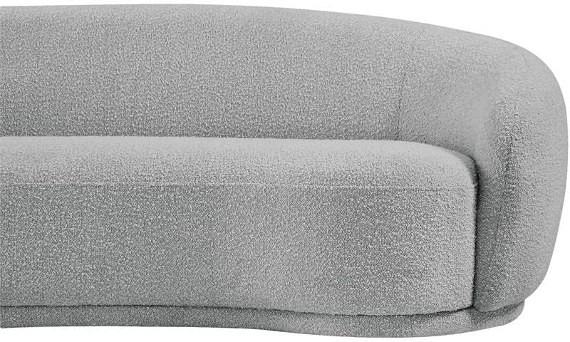 Miniatura 8 de Meridian Furniture Hyde Collection Modern  Sofá tapizado de tela Boucle contemporáneo, 89.5 pulgadas de ancho x 38 pulgadas de profundidad x 27.5