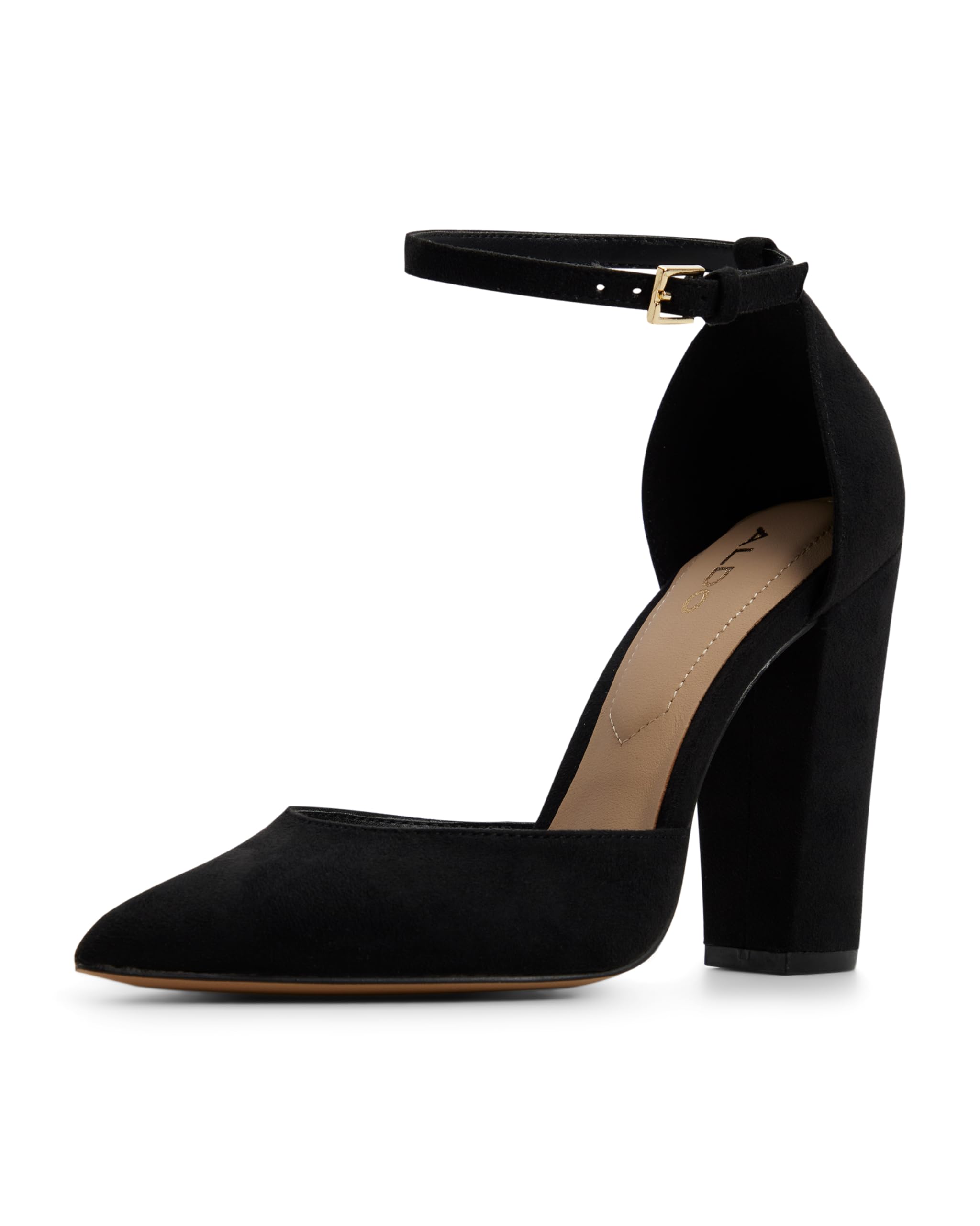 ALDO Aldo Women's Dress Heel Shoes With Block Heels, Nicholes in Black, Size 7.5 womens Pump