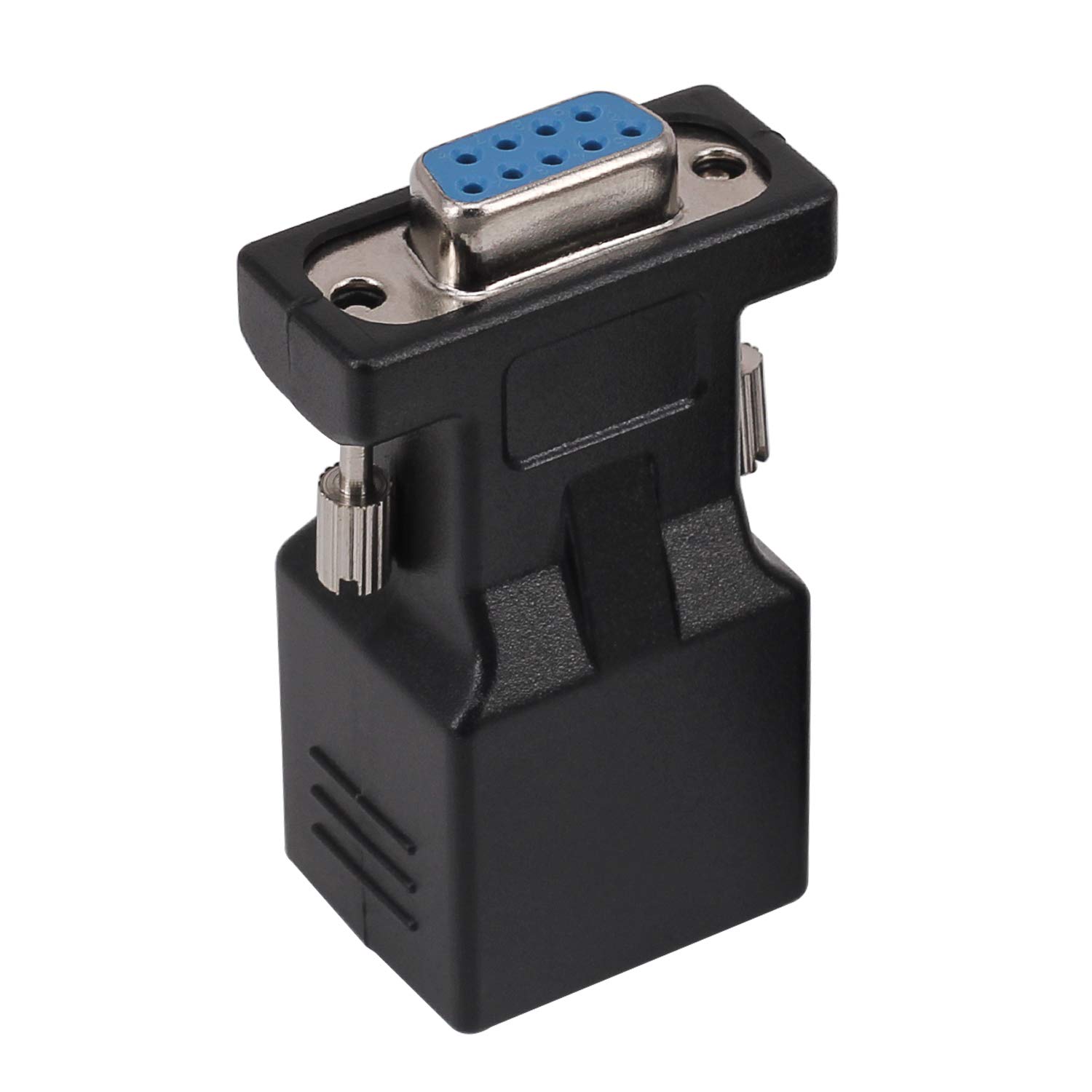 RJ45 To RS232 Adapter Set - Male & Female DB9 Serial To RJ45 Ethernet Extender (1 Pair)