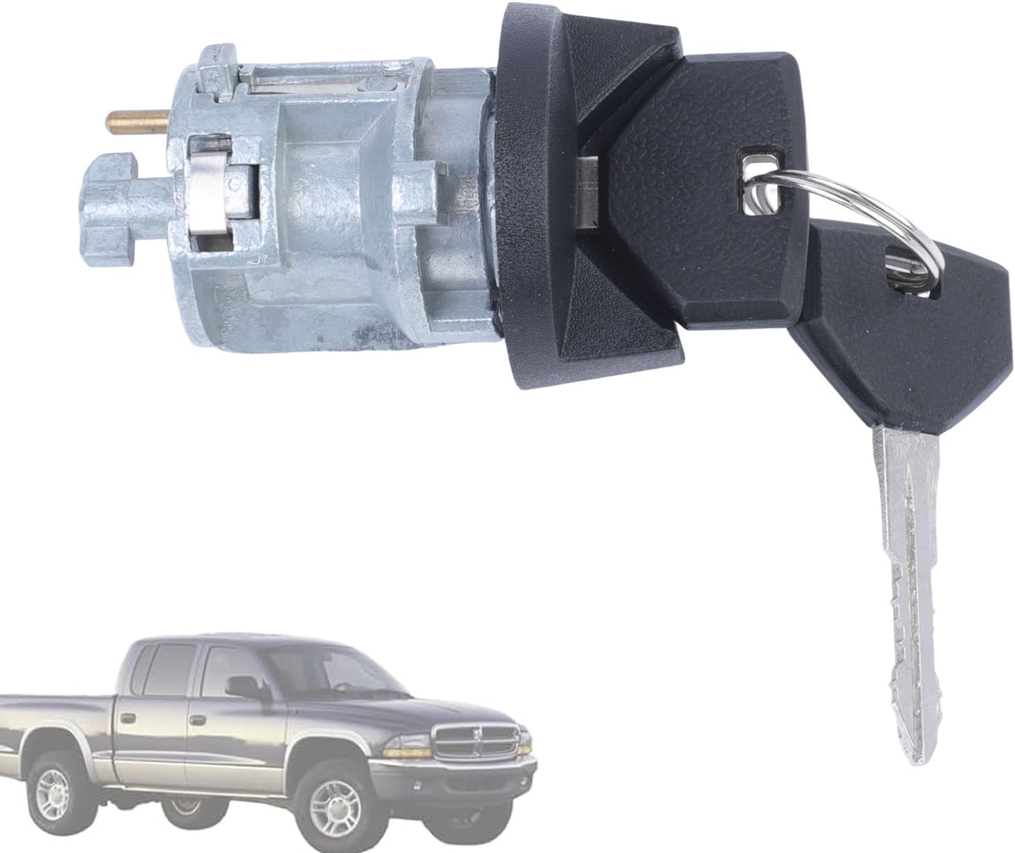 Ignition Lock Cylinder with Key Compatible with Dodge Ram 1500 2500 3500 1997-2002 Replace# 5003893AA, 5003845AA
