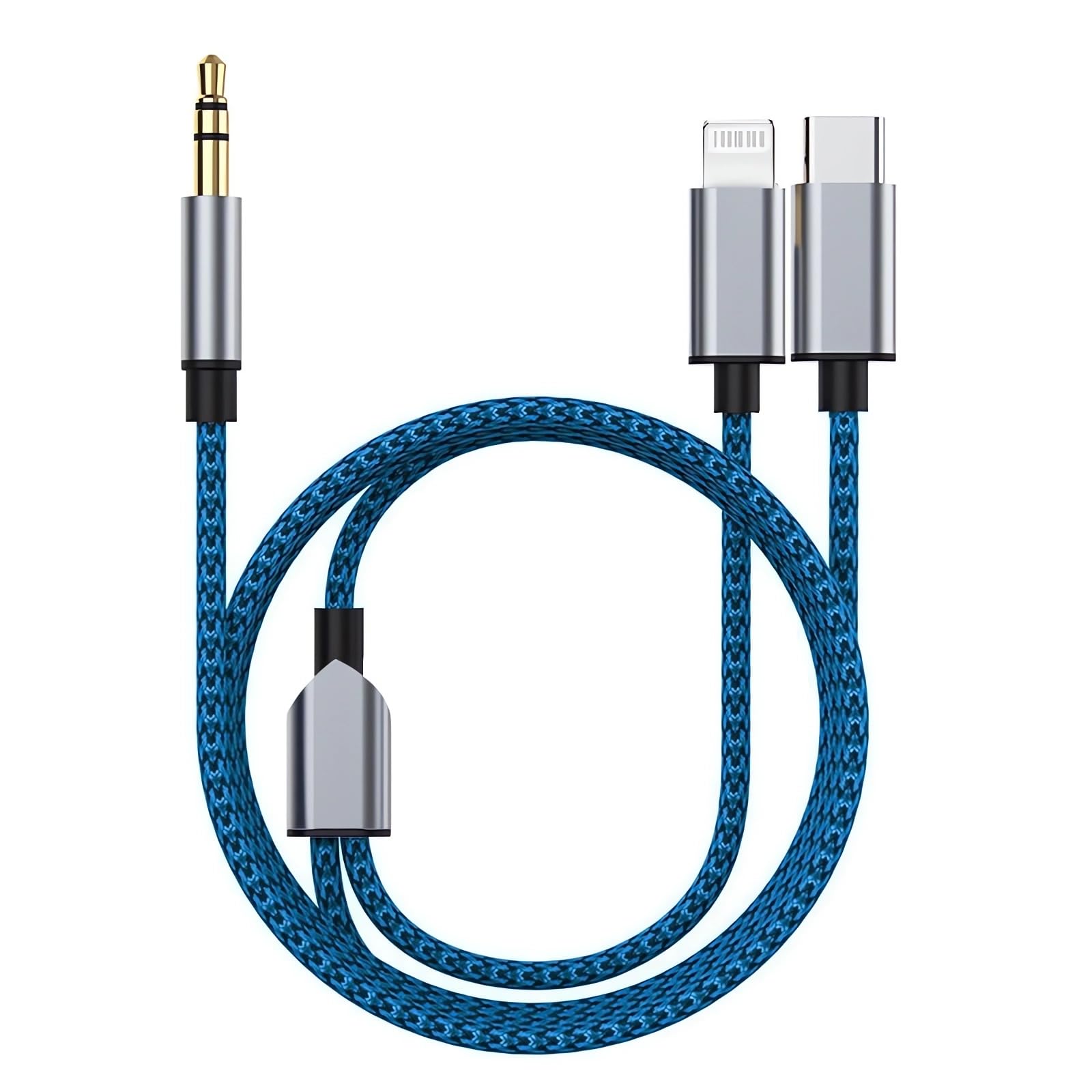 [Apple MFi Certified] Lightning to 3.5 mm Headphone Jack Adapter,iPhone Headphones Aux Audio Dongle + USB Type C to 3.5 mm Jack Female Adapter for iPhone 14 13 Pro Max 12 11 XS XR X 8 7 Samsung S23