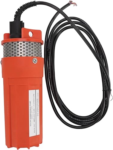 Miniatura 8 de Bomba de agua sumergible de energía solar para pozos profundos de 230 pies, altura de bombeo 6.5L para estanque de riego, bomba de pozo DC 24V