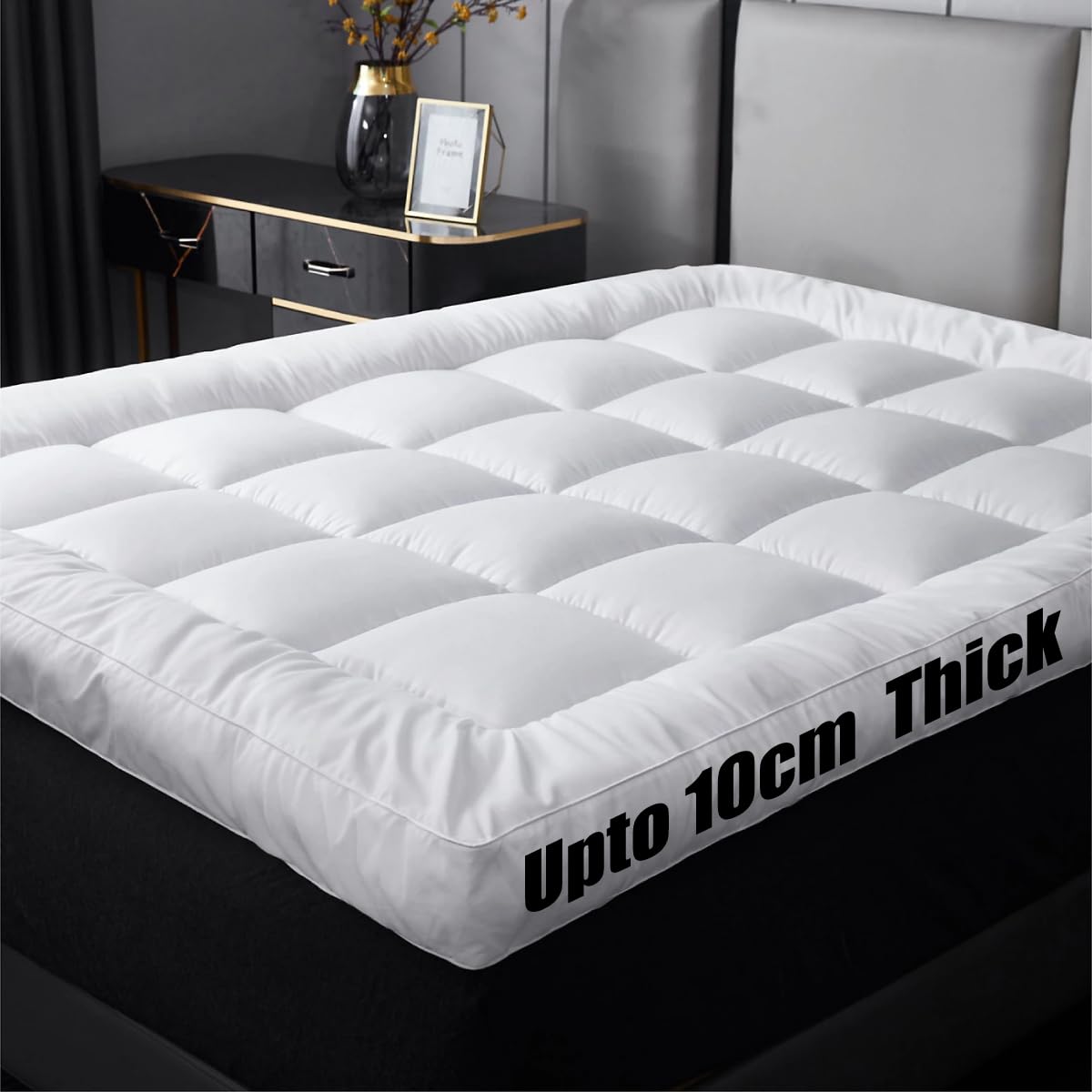 Cubrecolchón fino para cama doble que soluciona el calor nocturno y es fácil de lavar