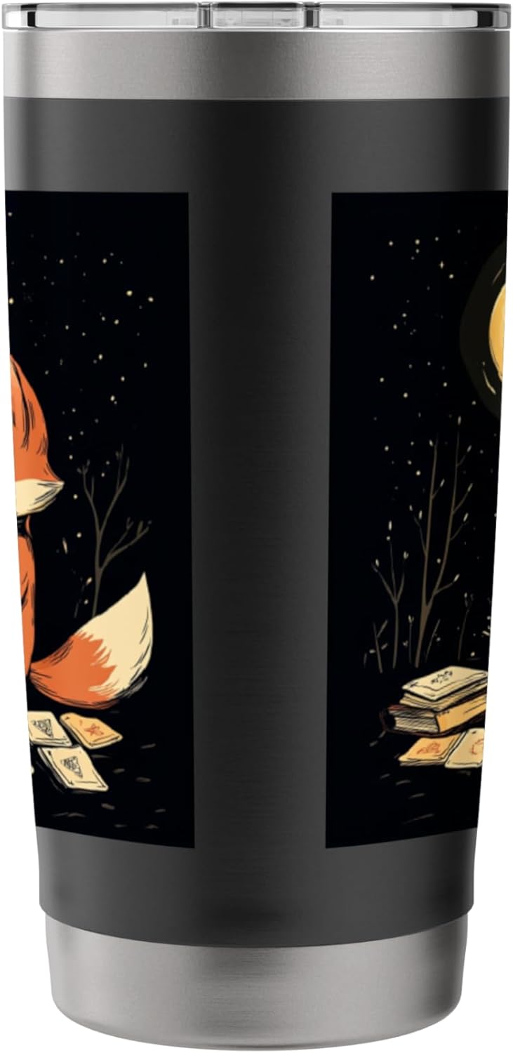 Fox Lover Vixen Foxes Wildlife Animal Foxes Stainless Steel Insulated Tumbler - Image 2