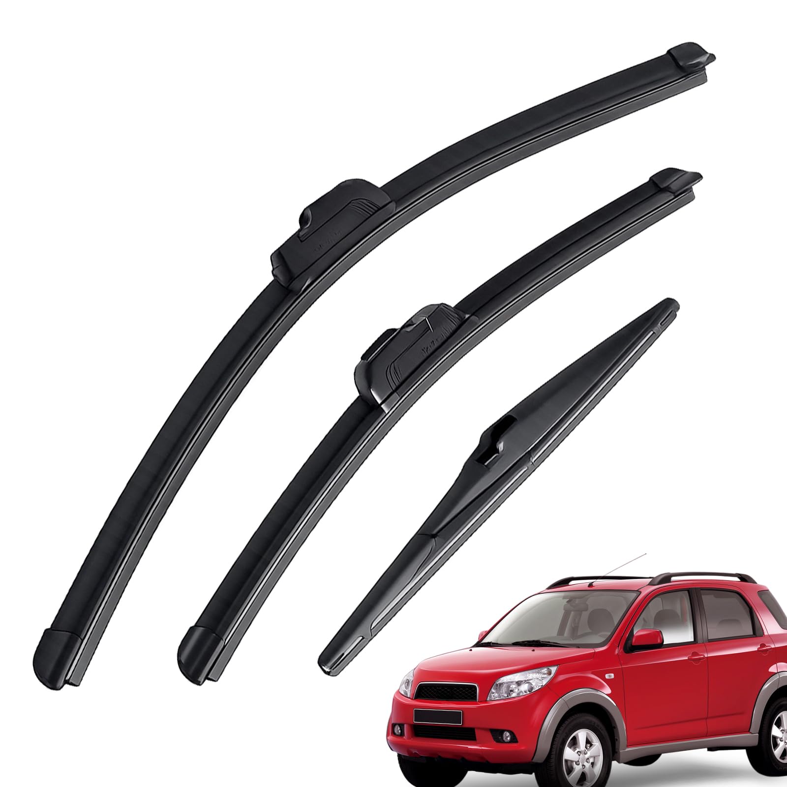 Per Daihatsu Per Terios MK2 J200 F700 2006 2007 2008 2009 2010 2011 2012-2017 Anteriore Posteriore Tergicristallo Parabrezza Finestra Accessori 3PCS