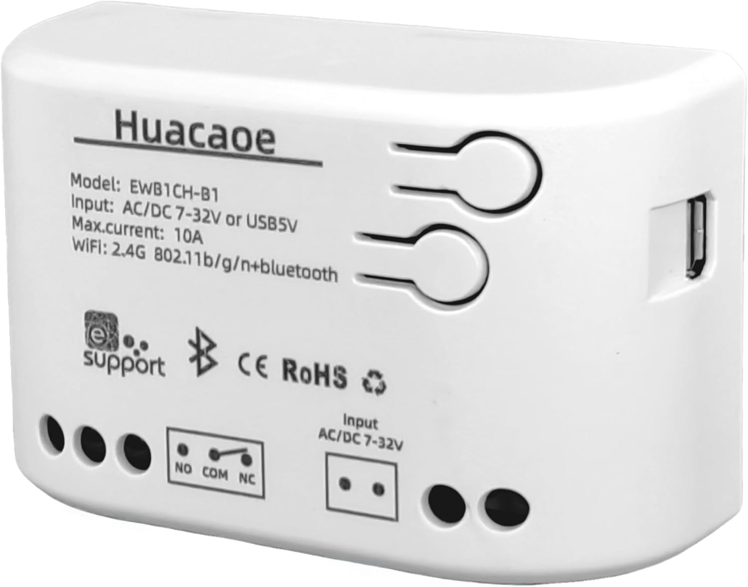 EWeLink 1CH 7-32V Smart Switch,Self-Locking Relay Switch,Mobile Phone Remote Control Remote APP On-Off Module, Timing/Delay, Compatible with Alexa Google