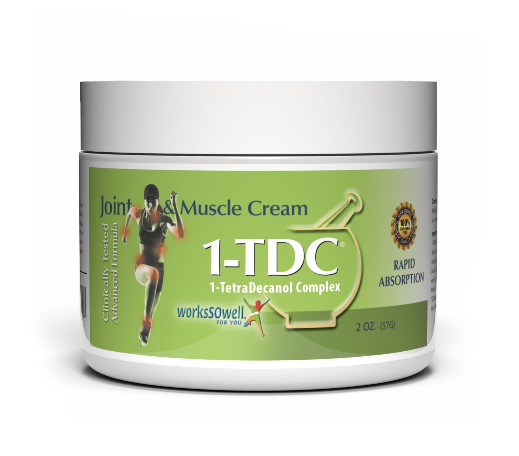 1-TDC Joint & Muscle Relief Cream - Use On Back, Knee, Neck, Shoulder, Hip - Soothes Stiff Joints, Muscles, and Injuries in 5-10 Minutes - Relaxer