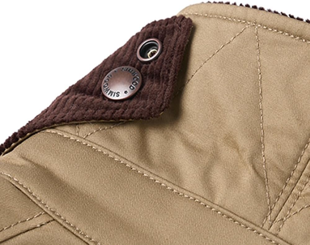 [koulaya] メンズビンテージジャケット【ロングワークコート】 ダメージ加工 防寒仕様 オーバーサイズデザイン 高密度綿素材