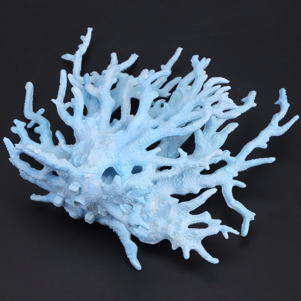 Senda Decorazione artificiale acquario barriera corallina ornamenti resina piante marine subacquee blu