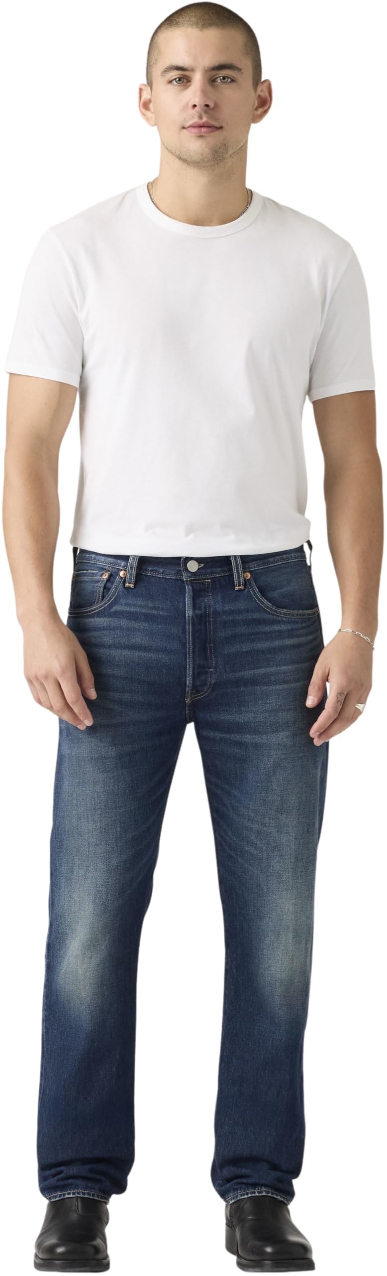 Levi's 501 Original Fit, Jeans Uomo, On The Borderline, 32W / 32L
