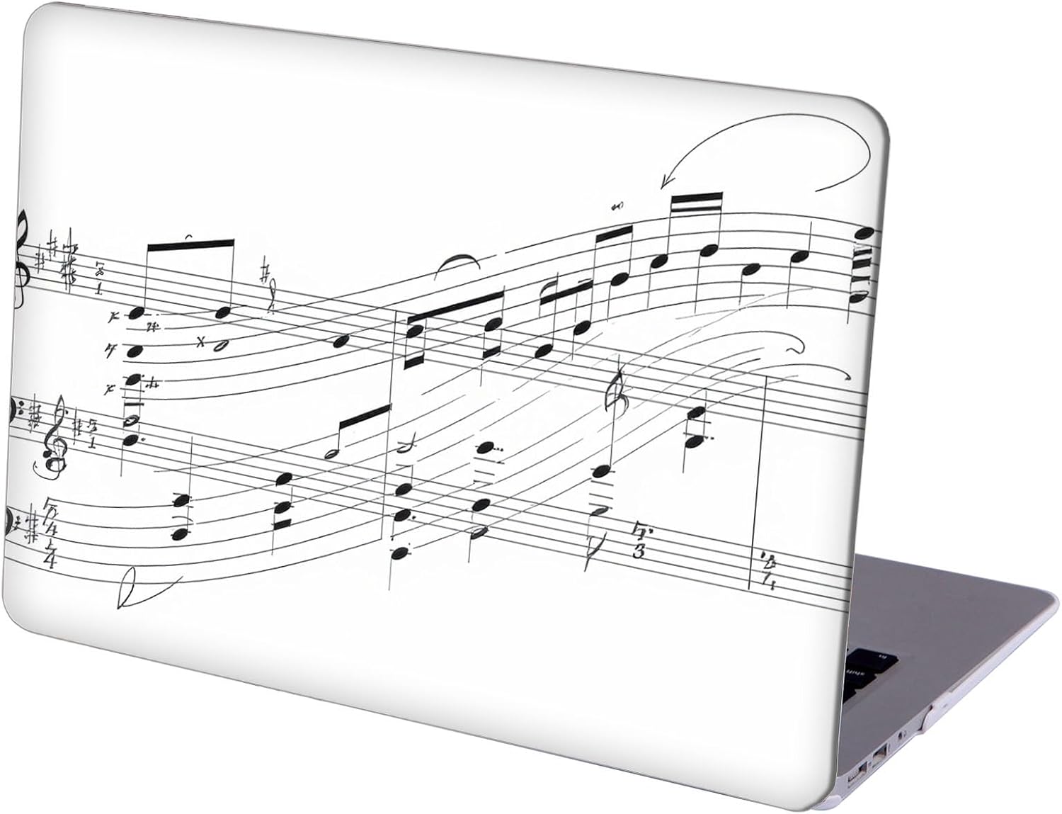 Compatible with MacBook Neo 13-inch, Hard Shell Case with Keyboard Cover and Screen Protector (A3404 A18 Pro chip, 2026 Release) - Music Note MC21318