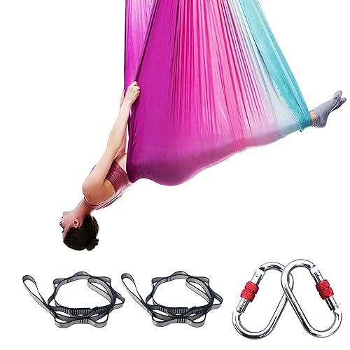 Foser Aerial Hammock, 16.4ft 9.2ft Swing Set for Anti-Gravity Yoga,