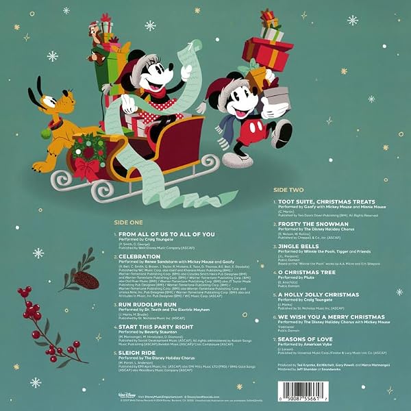 Disney Holiday Celebration - Greatest Christmas Hits Translucent Green Vinyl [Vinyl] by Generic - Used condition - Image 2
