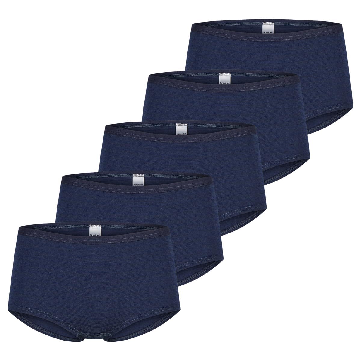 Speidel 5er Pack Cotton & More 3652 Damen Panty aus Baumwollmischung – Weicher, elastischer dezenter Streifenoptik – Nahtlos, Matte Flache Abschlüsse für Glatte Passform