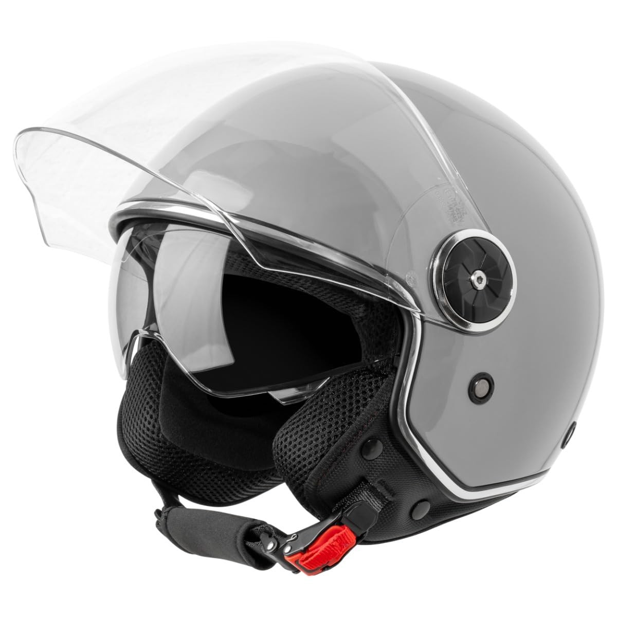 VINZ Tobia Casco Jet con Doble Visera | Casco Scooter & Moto & Ciclomotor | con Visera Solar | ECE 22.06 Homologado | En Tamaño XS - XXL | para Hombre y Mujer