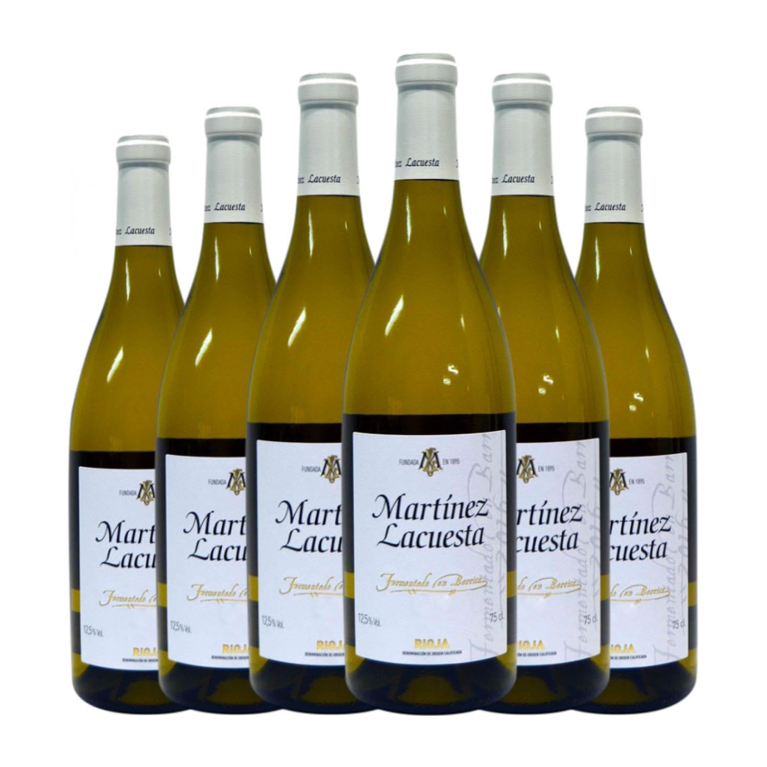 Martínez Lacuesta Fermentado en Barrica Viura Rioja 75 cl Vino blanco (Caja de 6 Botellas de 75 cl)