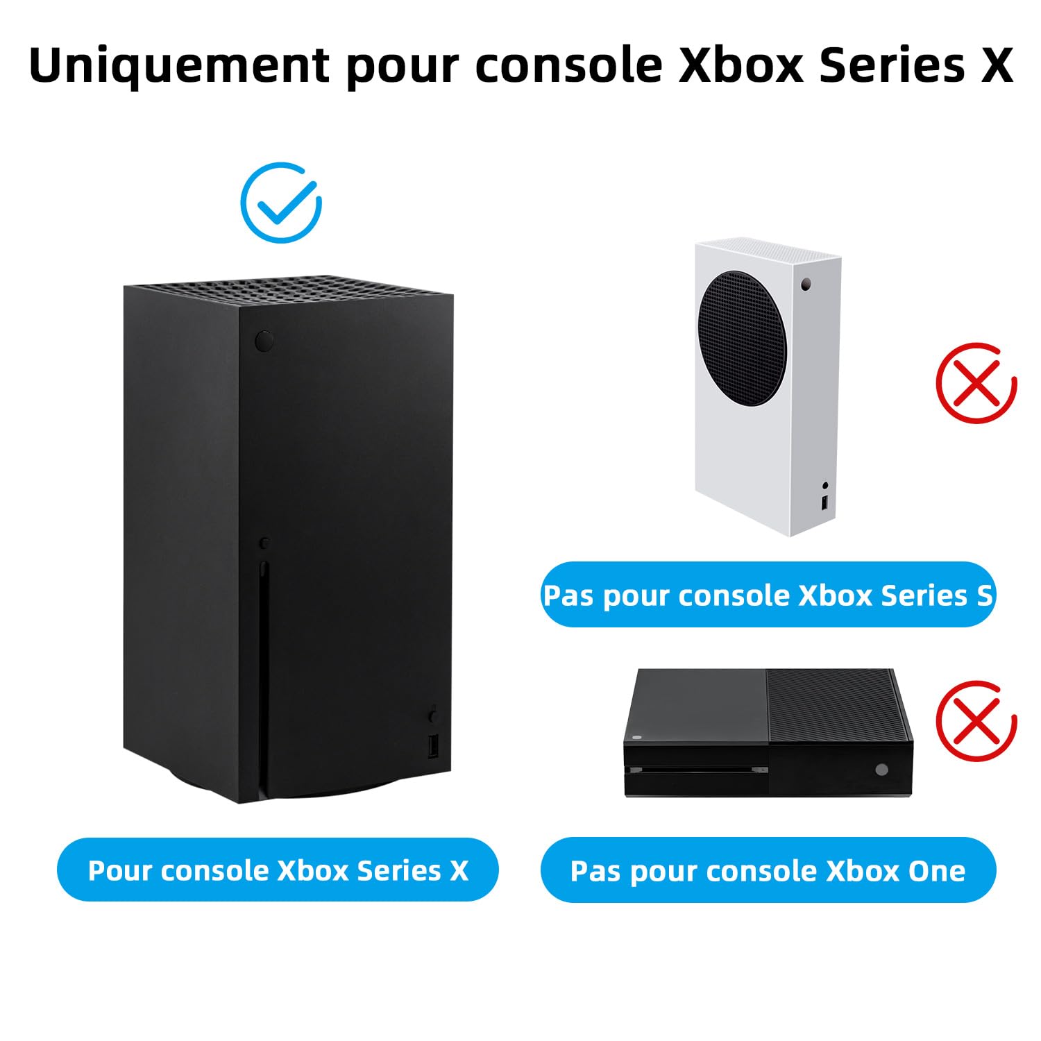 Mcbazel Magnétique Smart Wraps de Protection pour Console Xbox Series X, Accessoires en Cuir PU de Qualité Supérieure et Doublure Intérieure Douce - Camouflage Gris