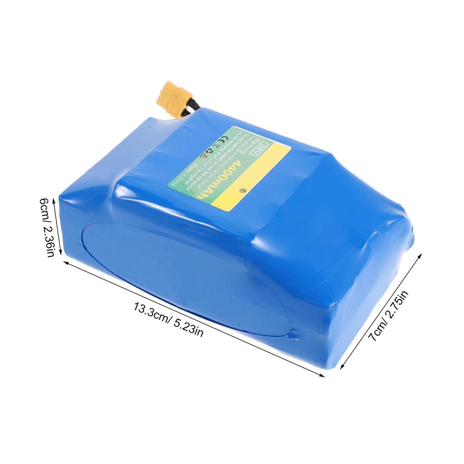Healeved Batteria di Ricambio Universale 36V 3.6Ah - Energia al Litio ad Alta capacità per batterie Ricaricabili da 42V 4400mAh per monopattini elettrici, Biciclette elettriche e Hoverboard.