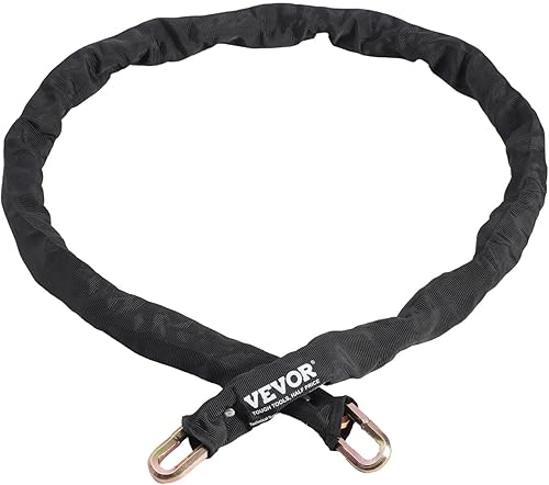 Miniatura 10 de VEVOR Candado de cadena para bicicleta, combinación de 3.94 pies con 3 llaves, cerraduras de bicicleta antirrobo de alta seguridad, perfectas para