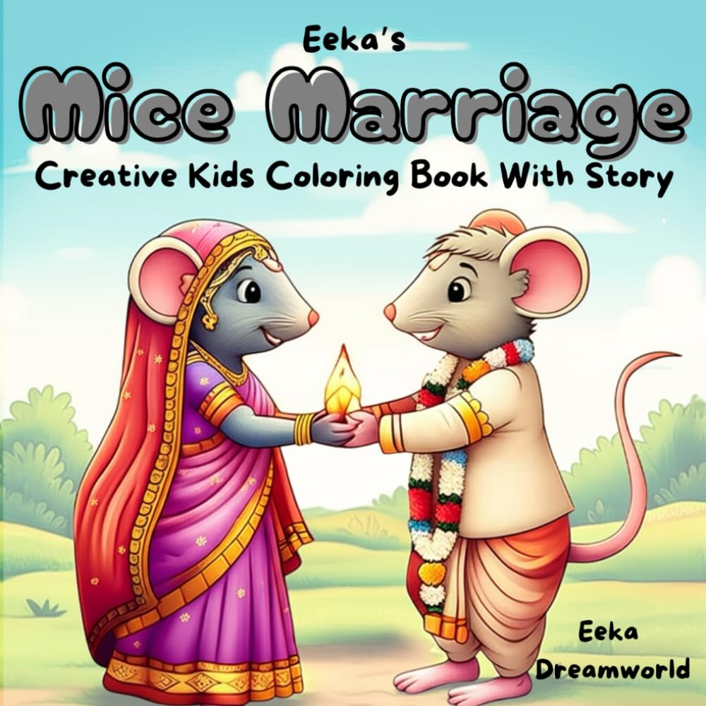 Mice Marriage: An Enchanting Moral Tales Coloring Book