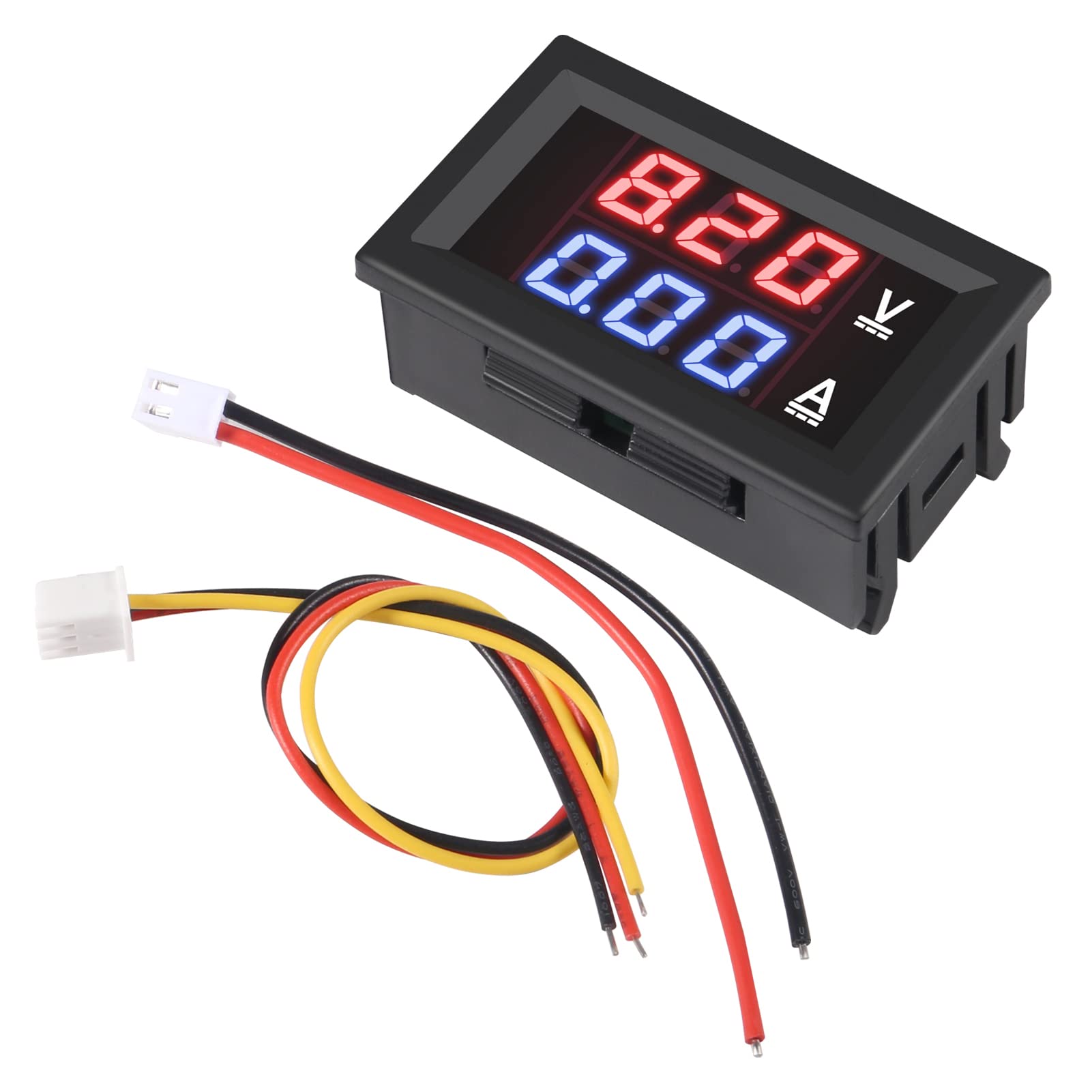 Ammeter Display Module 0-50A Ammeter Digital DC Ammeter 0-50A - Red LED Display Current Panel ...