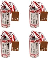 Vista 1 de Batería PLC de 1600 mAh ER1733 23A 3.6 V para 3G2A9-BAT08 C500-BAT08 PLC JAE2.0.197in-4P con enchufe marrón