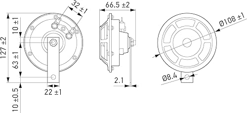 Miniatura 4 de Bocina para auto Hella Yellow Panther Car Horn (Par)