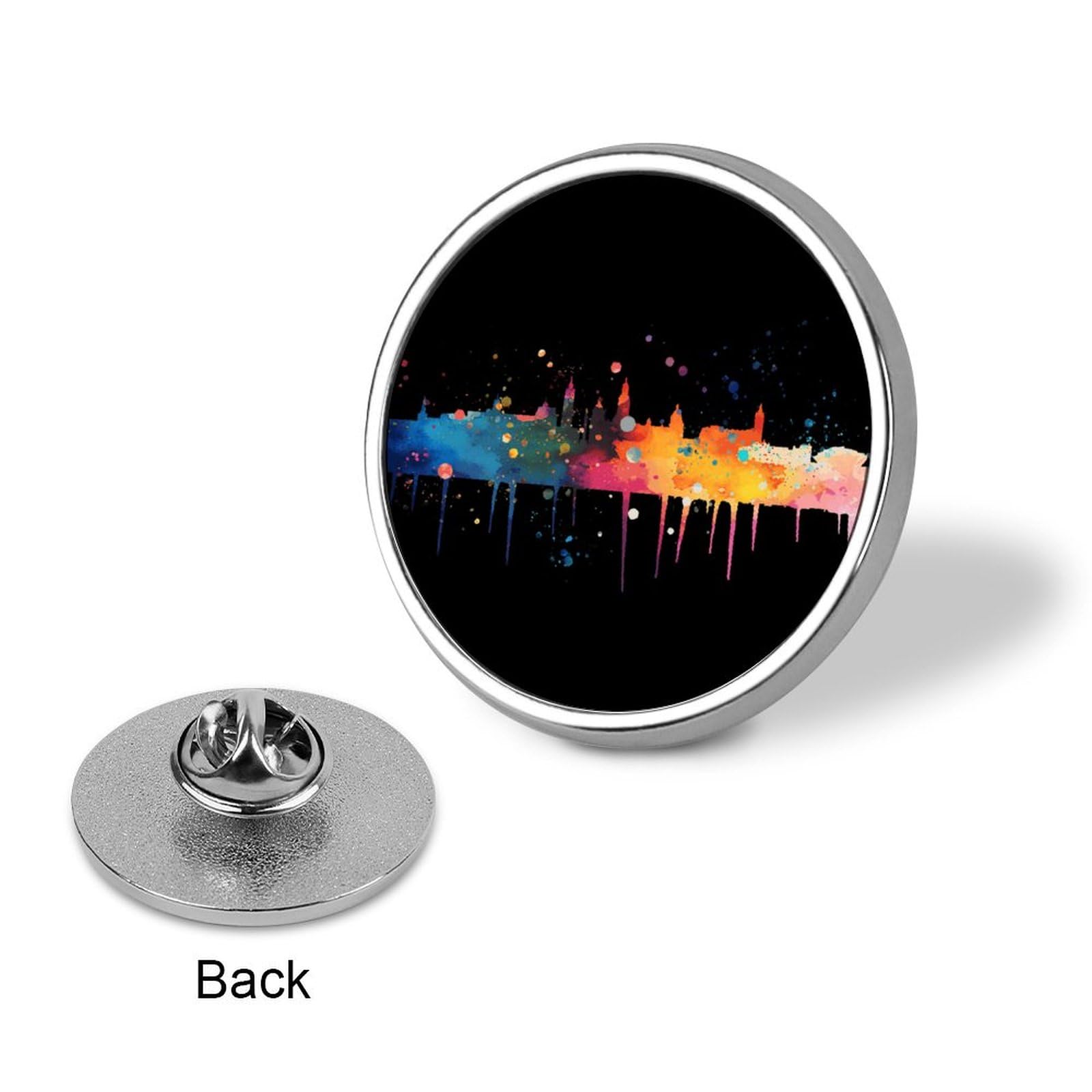 Bunte Anstecknadeln mit Stadtstaat, Emaille, Anstecknadel, Heimatstadt, Anstecknadeln, klassisches Stadt-Souvenir, niedlich, coole Pins für Jacken, Kleidung, Hochzeit, Party