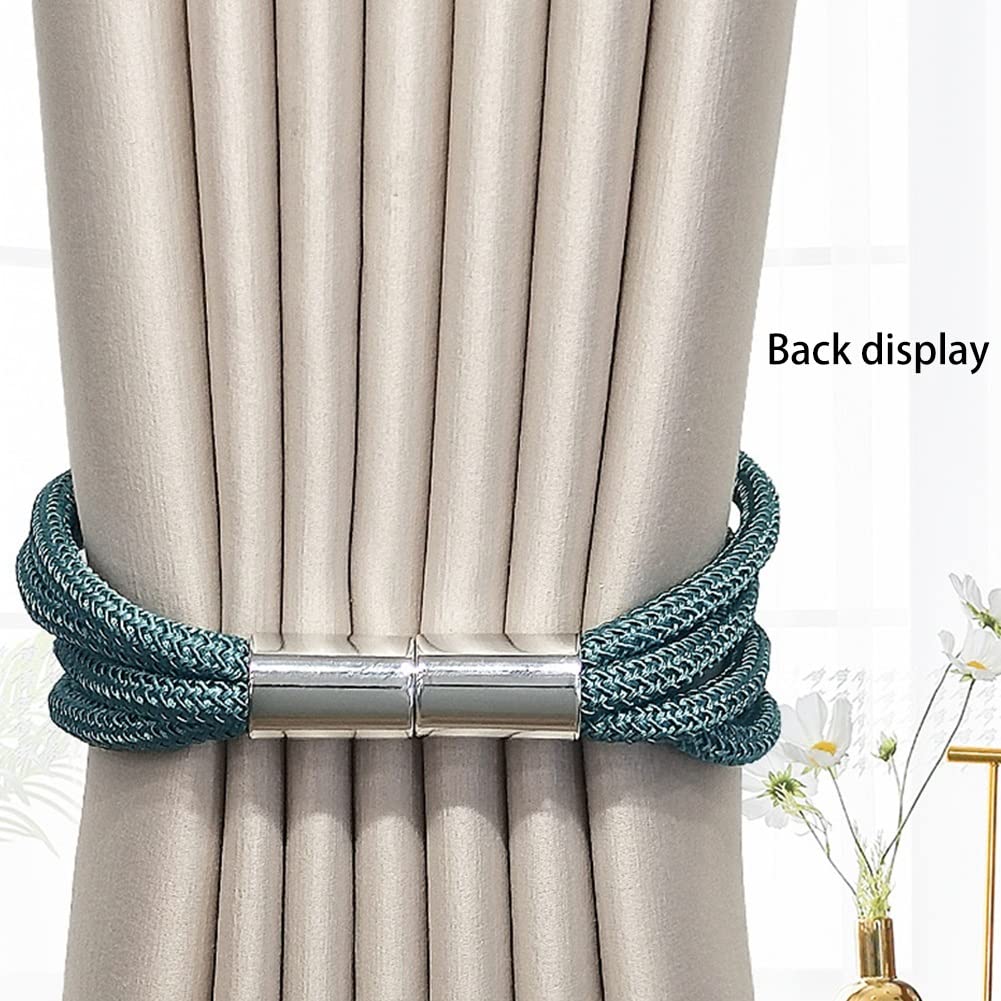 Embrasses De Rideaux Magnétiques, Lot De 2, En Coton Tissé à La Main Style Boheme Pour La Decoration De La Maison Du Salon De La Chambre A Coucher Ou Du Bureau Beige 90504555