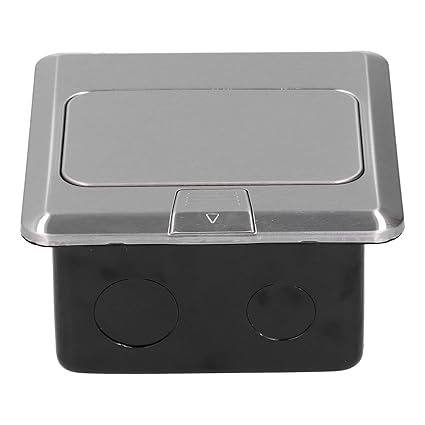 Waterproof Floor Sockets, Simple Wiring Dustproof Floors Outlet Box 10A for Electrical Equipments