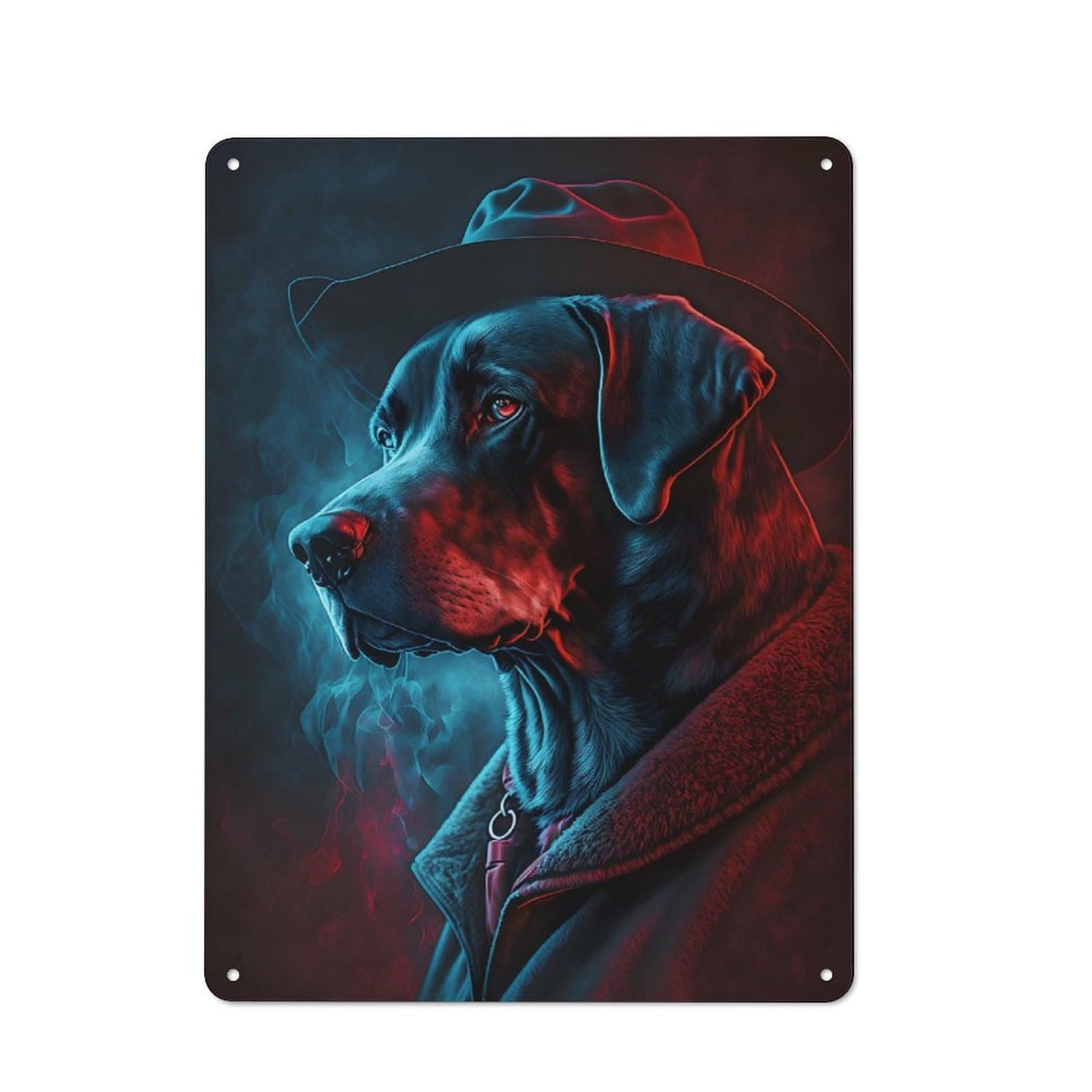 Junmoney Canine Crime Solver Metal Wall Sign 40X30cm, Retro Decor For Garage Wall, For Kitchen, Dining Room And Home Bar Wall Decor