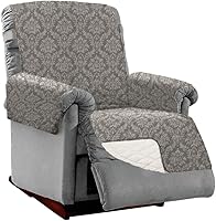 Vista 95 de Sofa Shield - Funda para sillón con respaldo patentado con correa, protector de cojín, funda reversible diseñada en EE. UU. resistente a manchas