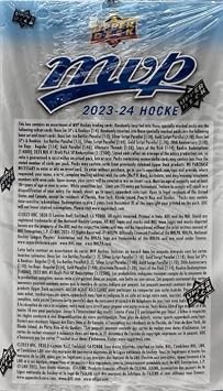 Upper Deck 2023-24 MVP Hockey Blaster Box Pack of 15 Hockey Cards