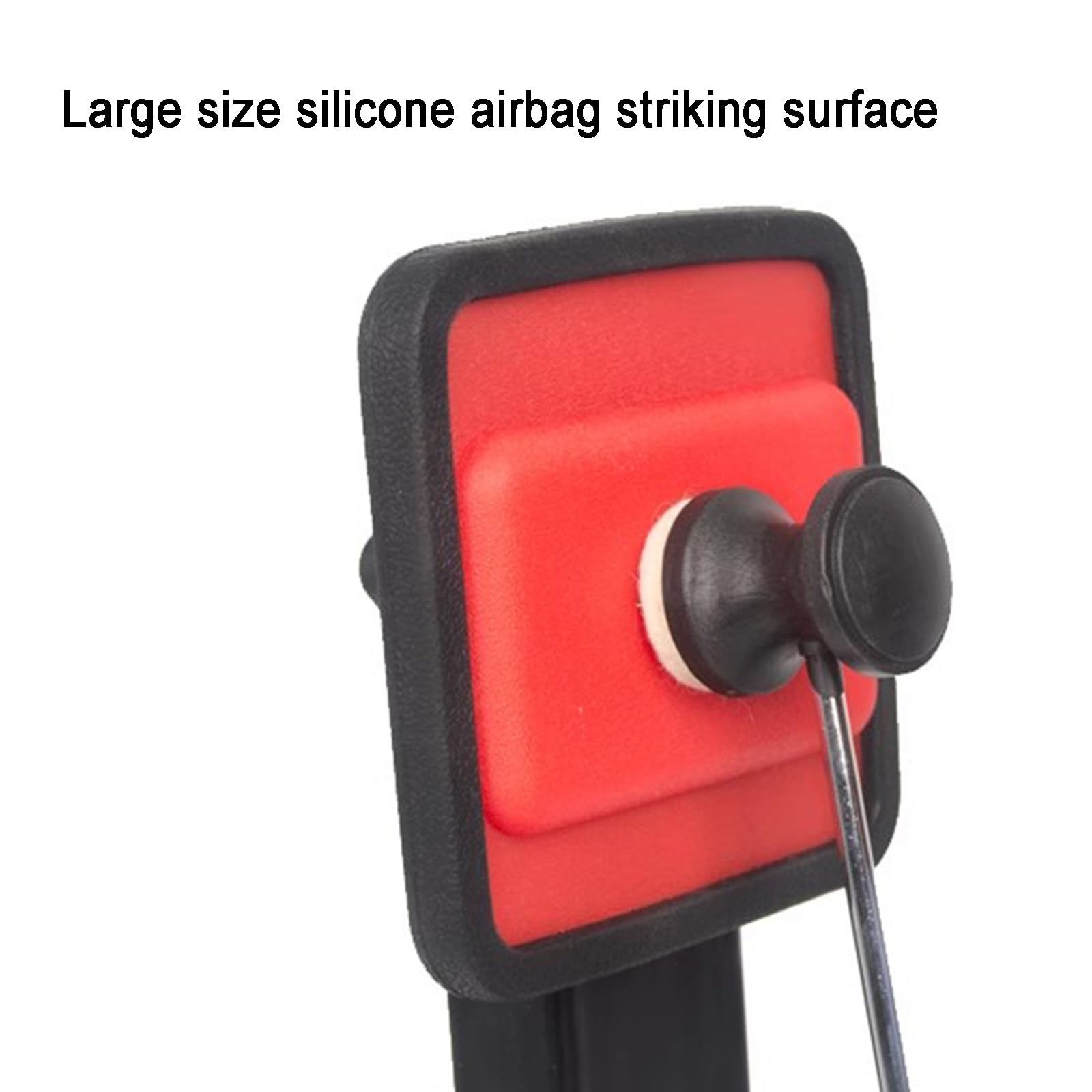 Pedale per grancassa singolo resistente con airbag in silicone e doppia trasmissione a catena, perfetto per batterie acustiche ed elettroniche