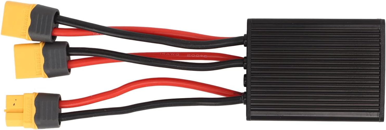 SUNGOOYUE Dual Battery Parallel Module Adapter, 20V‑72V Dual Battery Connector Adapter Increase Capacity Battery Discharge Converter (30A)