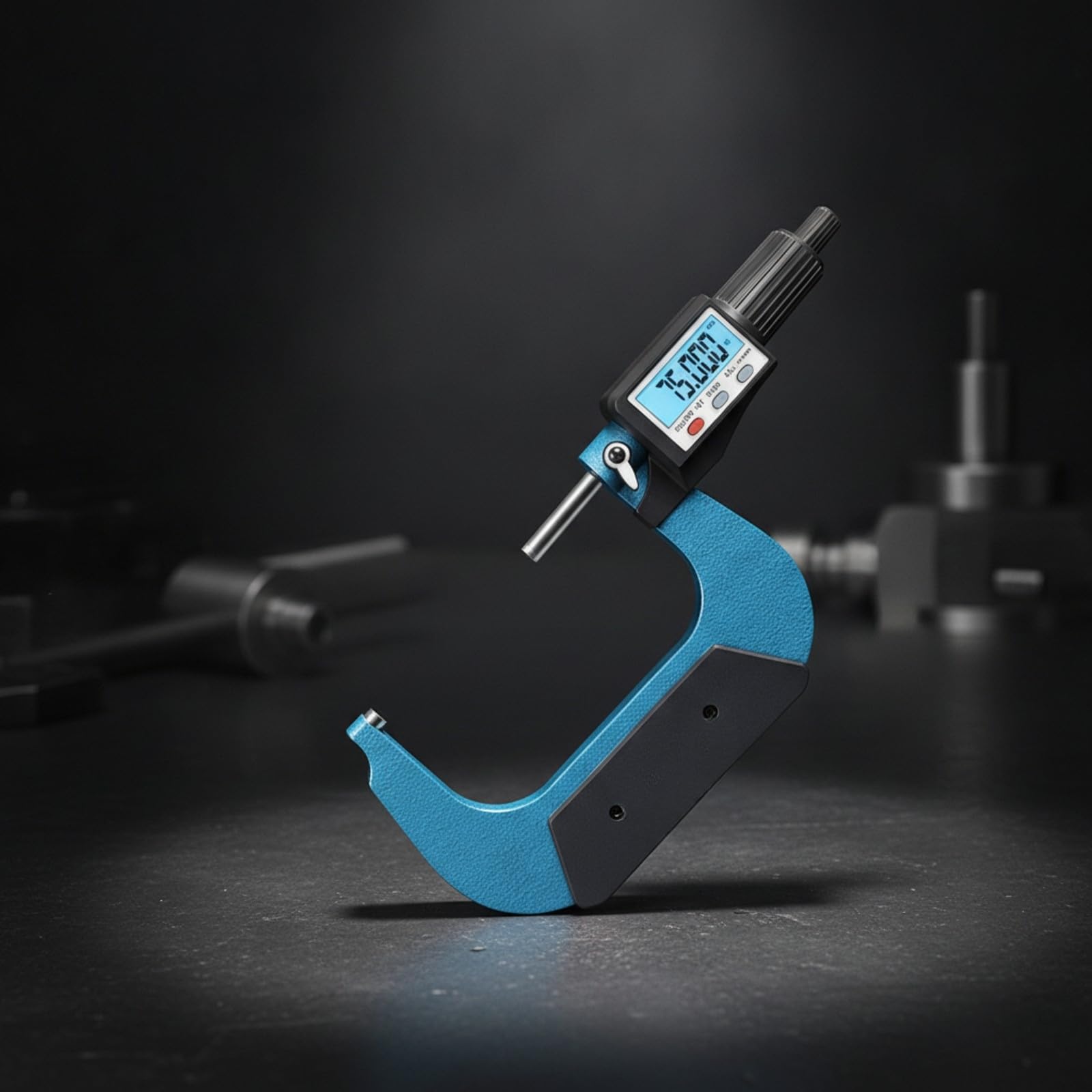 predolo Calibrador Digital Exterior Precisión con Tornoillo Micrométrico y Pantalla Gran para Mediciones Externas en Talleres Mecánicos y Trabajos Inspección, 0-25mm
