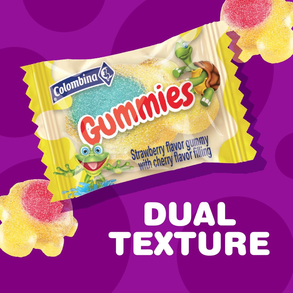 Colombina Mixins Candy Variety Pack - Chewy N' Gummy Assorted Candy Pack w/over 90 Individually Wrapped Gummies & Chews - Bulk Candy For Party Favors, 13.2 oz (Over 90 count) (4 Pack)