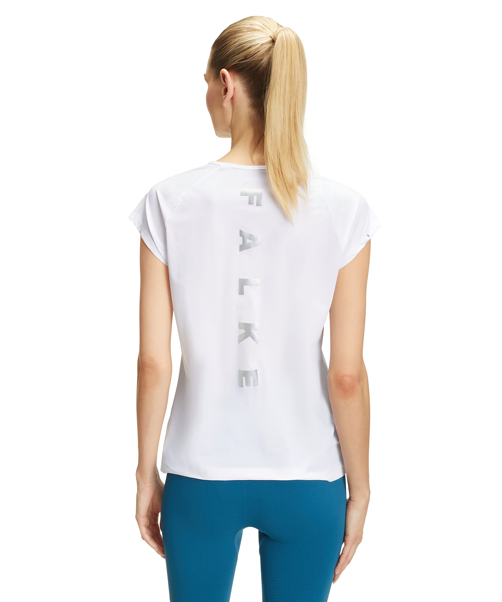 FALKE Women's T-shirt-37954 T Shirt, Smoke Blue, XL UK